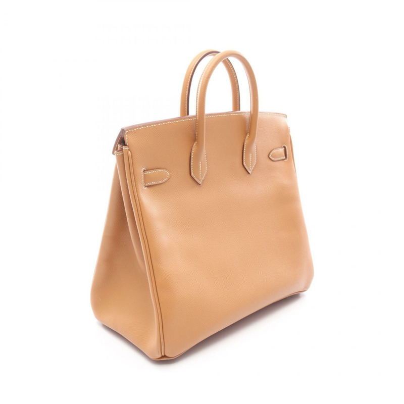 淺棕色 Epsom牛皮 Haut a Courroies HAC 32 手提包 □K刻 銀扣【HERMES 愛馬仕】-1