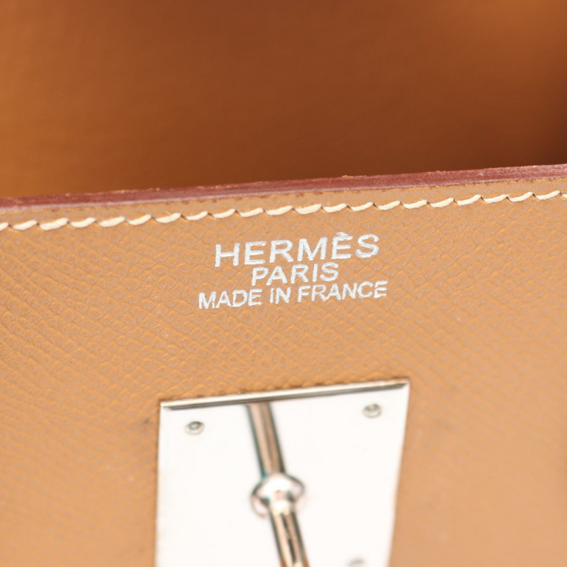 淺棕色 Epsom牛皮 Haut a Courroies HAC 32 手提包 □K刻 銀扣【HERMES 愛馬仕】-3