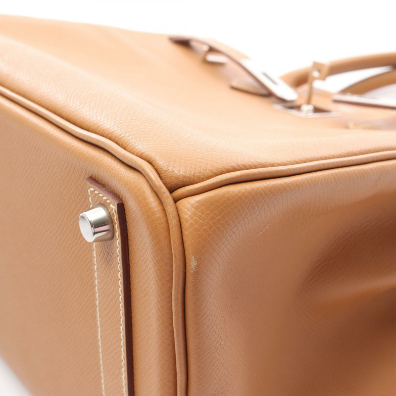 淺棕色 Epsom牛皮 Haut a Courroies HAC 32 手提包 □K刻 銀扣【HERMES 愛馬仕】-9