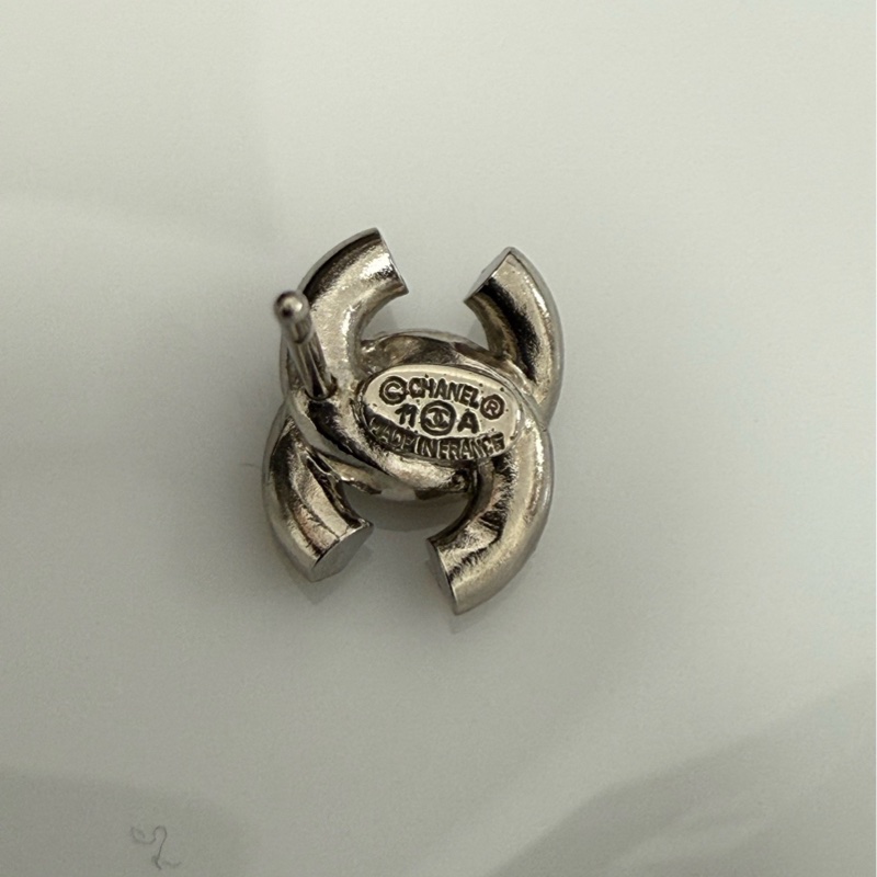 Chanel香奈兒琺瑯滿鑽雙C耳釘 有盒+塵袋-6