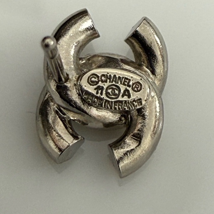 Chanel香奈兒琺瑯滿鑽雙C耳釘 有盒+塵袋-7