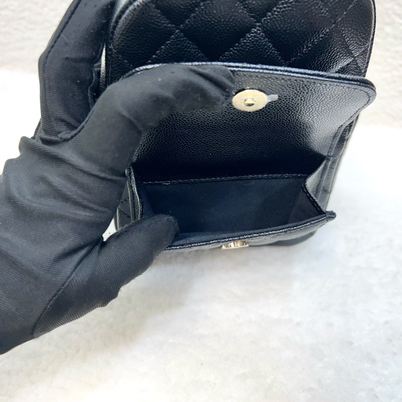 絕美小書包天菜現貨 🖤香奈兒CHANEL黑色粒紋牛皮淡金釦Classic迷你後背包 AP3753-19