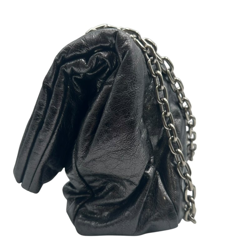 【美收精品】Balenciaga 巴黎世家黑銀肩背包 C-350【隔月月中將轉賣至日本 上架期限30天】-1