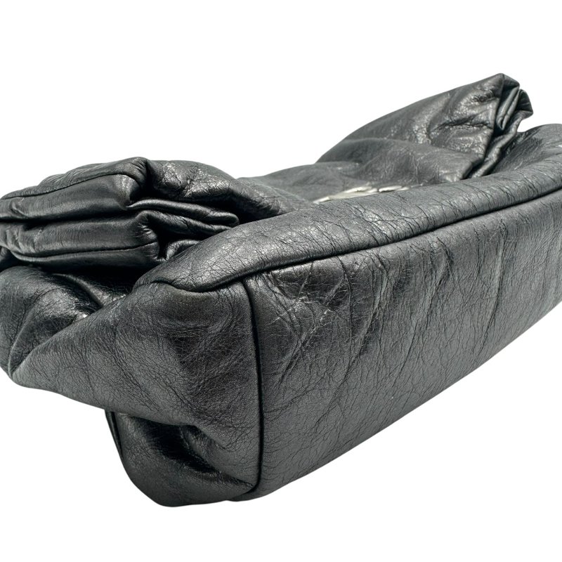 【美收精品】Balenciaga 巴黎世家黑銀肩背包 C-350【隔月月中將轉賣至日本 上架期限30天】-8