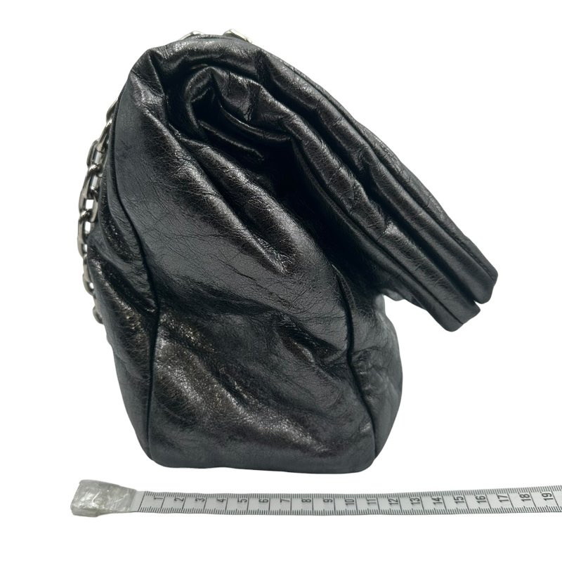 【美收精品】Balenciaga 巴黎世家黑銀肩背包 C-350【隔月月中將轉賣至日本 上架期限30天】-12