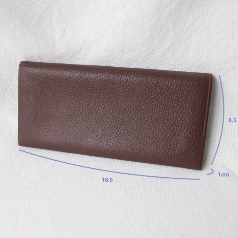 /庫存新品/Balenciaga巴黎世家棕色牛皮古董長夾-7