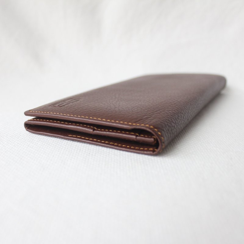 /庫存新品/Balenciaga巴黎世家棕色牛皮古董長夾-9