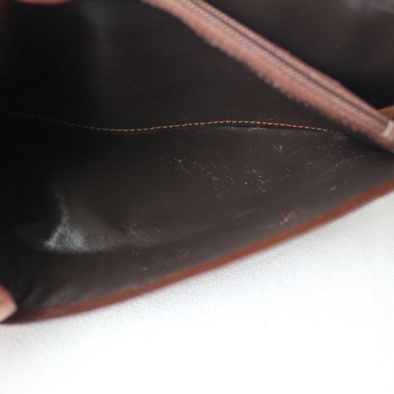 /庫存新品/Balenciaga巴黎世家棕色牛皮古董長夾-11