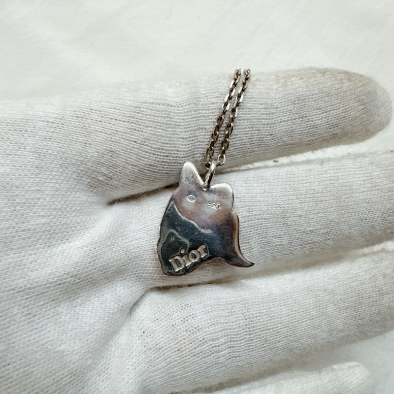 二手正品Dior迪奧限定美人魚珐瑯系列項鍊 Dior項鍊 Dior頸鏈 Dior配件-2