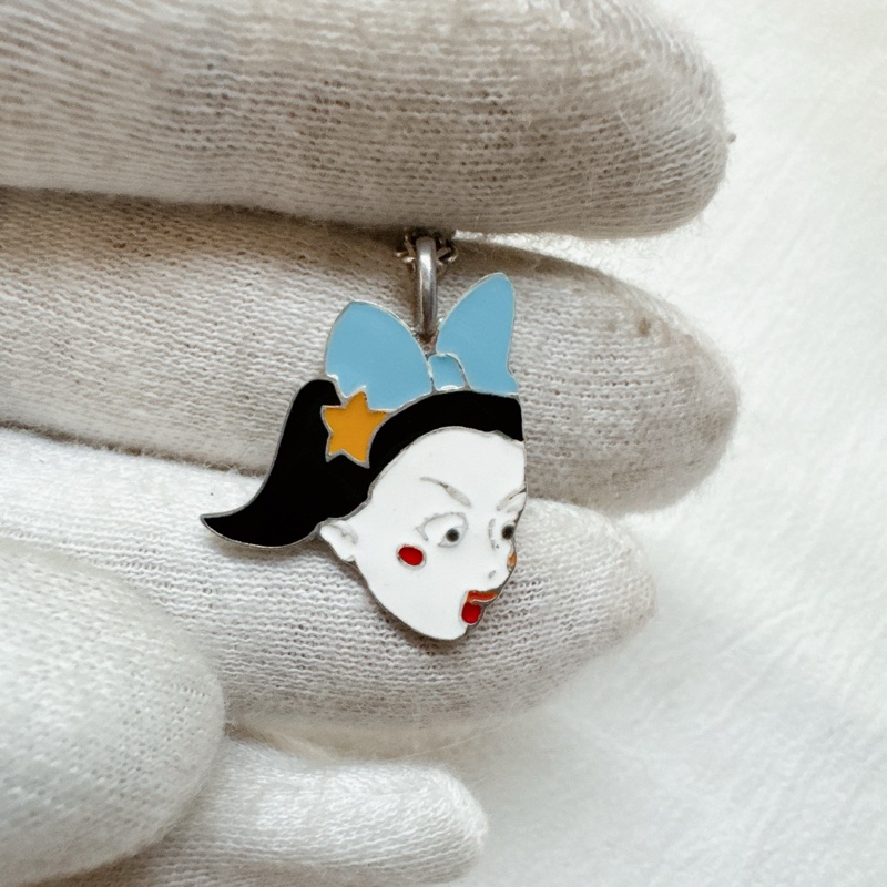 二手正品Dior迪奧限定美人魚珐瑯系列項鍊 Dior項鍊 Dior頸鏈 Dior配件-5