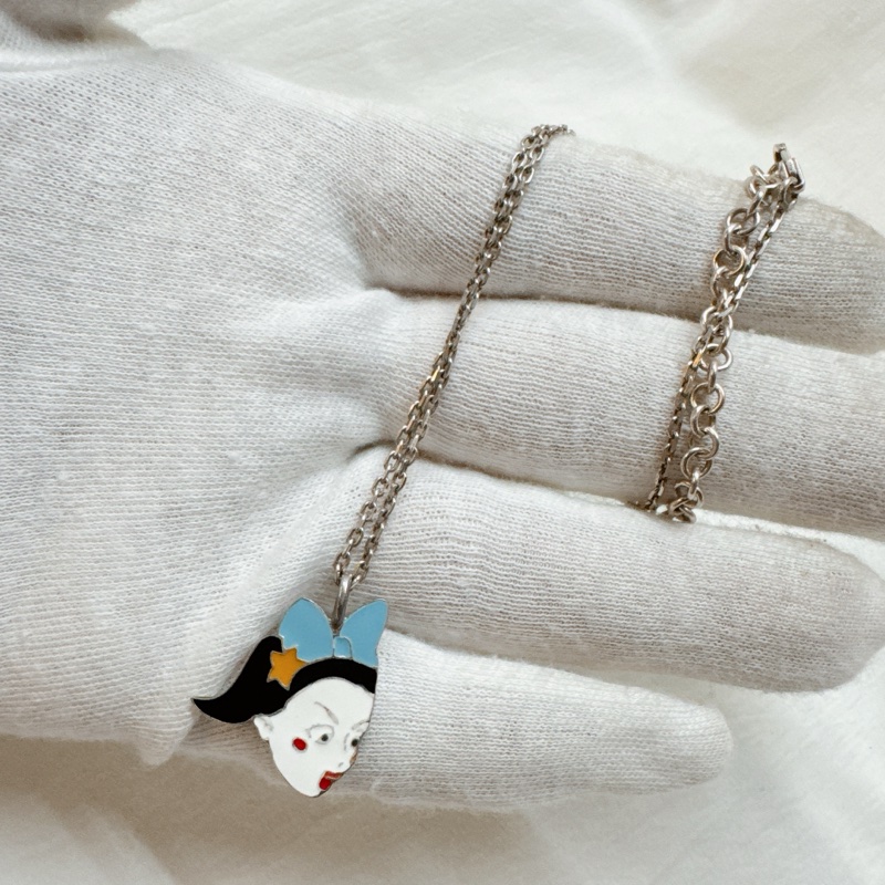 二手正品Dior迪奧限定美人魚珐瑯系列項鍊 Dior項鍊 Dior頸鏈 Dior配件-8