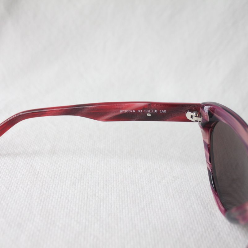 Bally紅紫色復古貓眼墨鏡-11