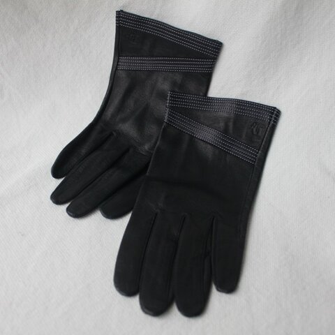 /庫存新品/Christian Dior黑色羊皮手套