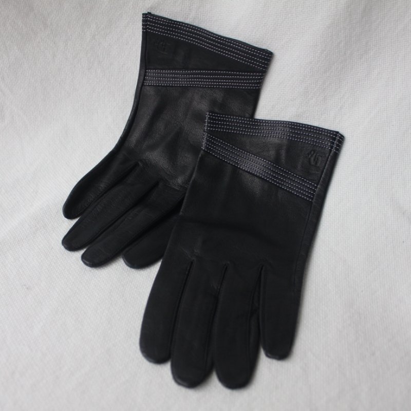 /庫存新品/Christian Dior黑色羊皮手套-0
