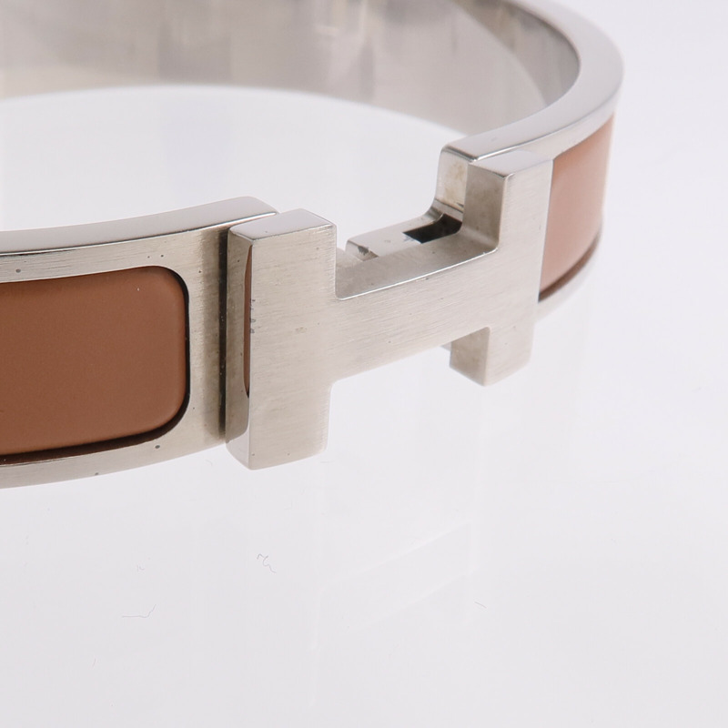 HERMES 金屬/琺瑯Clic HH Bracelet手鐲-4