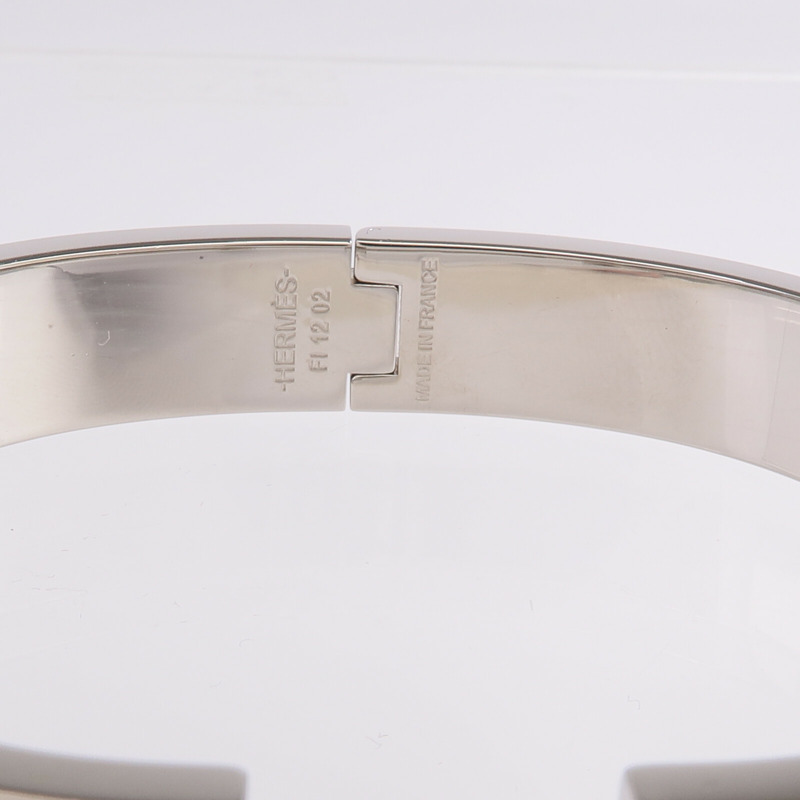 HERMES 金屬/琺瑯Clic HH Bracelet手鐲-5