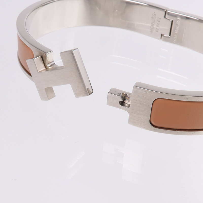 HERMES 金屬/琺瑯Clic HH Bracelet手鐲-6