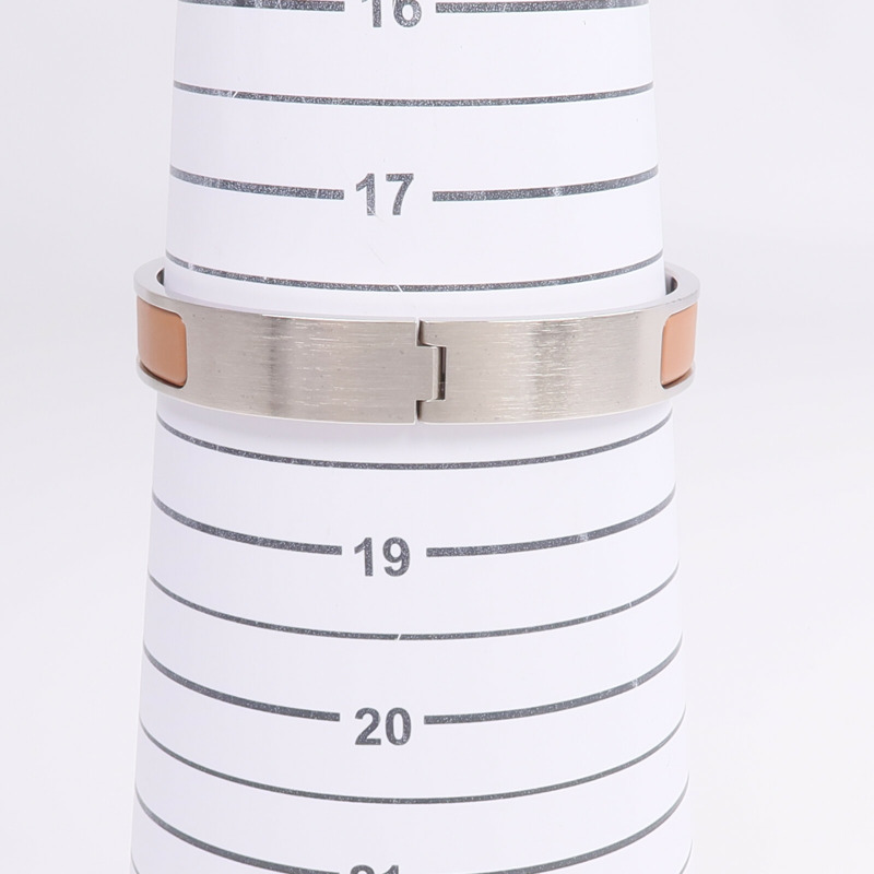 HERMES 金屬/琺瑯Clic HH Bracelet手鐲-9