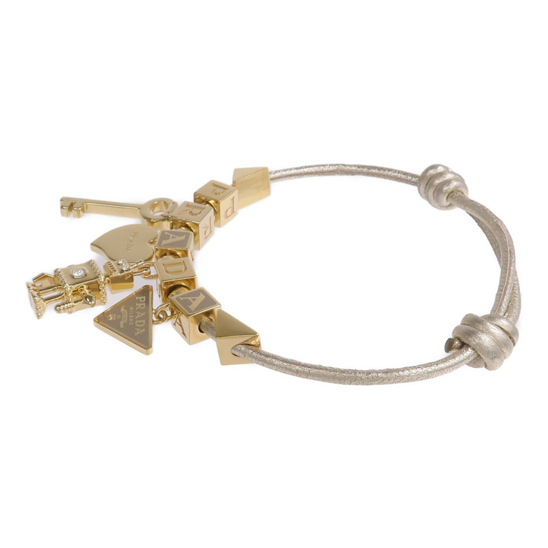 PRADA 金屬/Nappa皮革Bracelet手帶-1