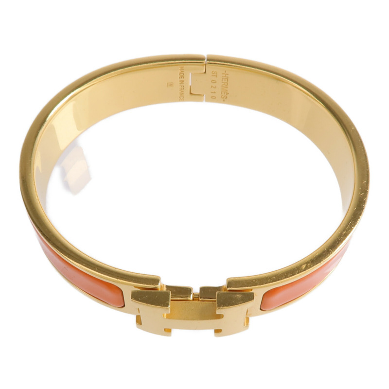 HERMES 金屬/琺瑯Clic-H手鐲-3