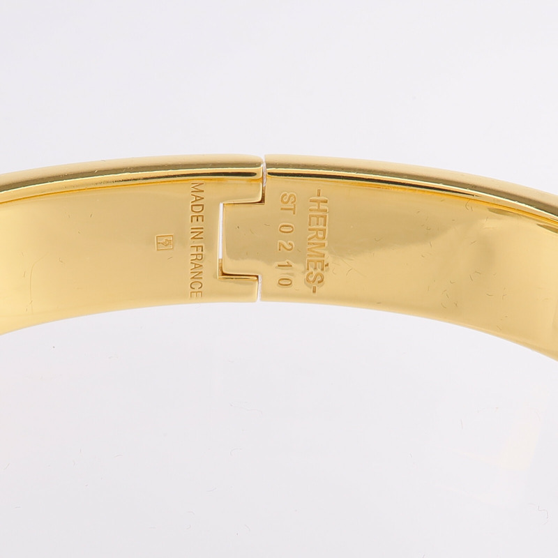 HERMES 金屬/琺瑯Clic-H手鐲-5
