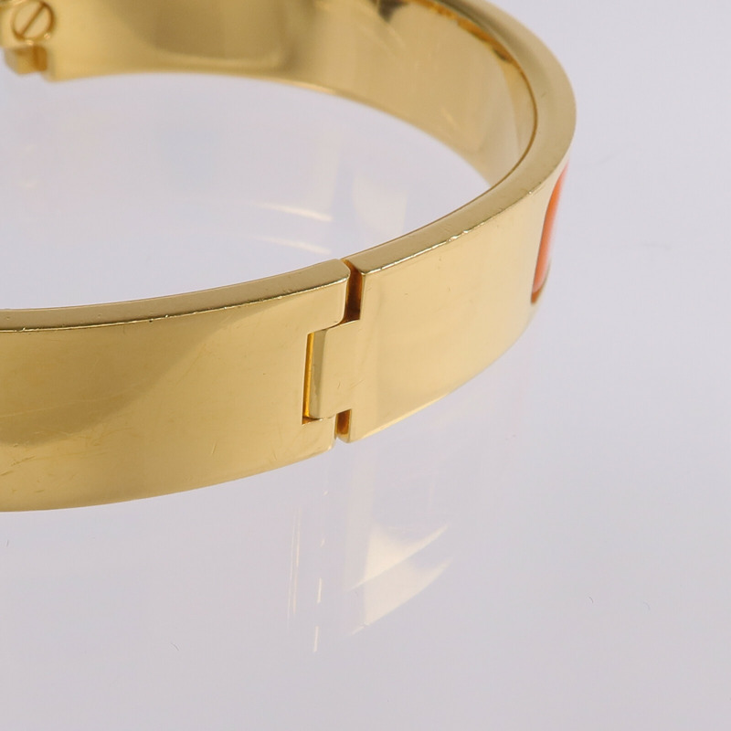 HERMES 金屬/琺瑯Clic-H手鐲-8