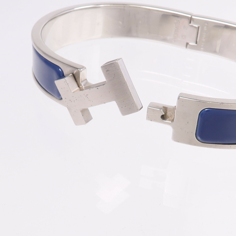 HERMES 金屬/琺瑯Clic H Bracelet手鐲-5