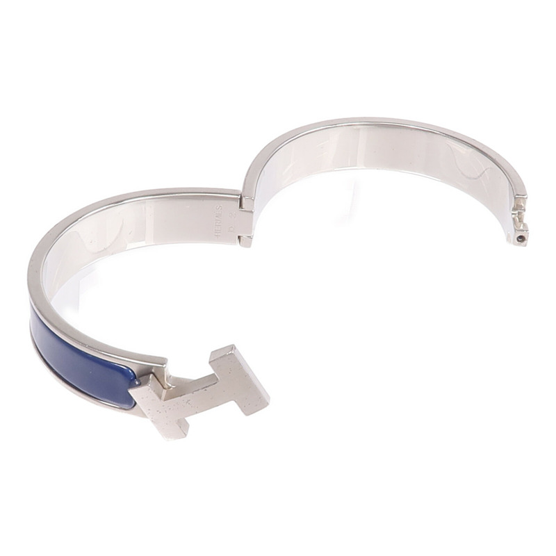 HERMES 金屬/琺瑯Clic H Bracelet手鐲-7