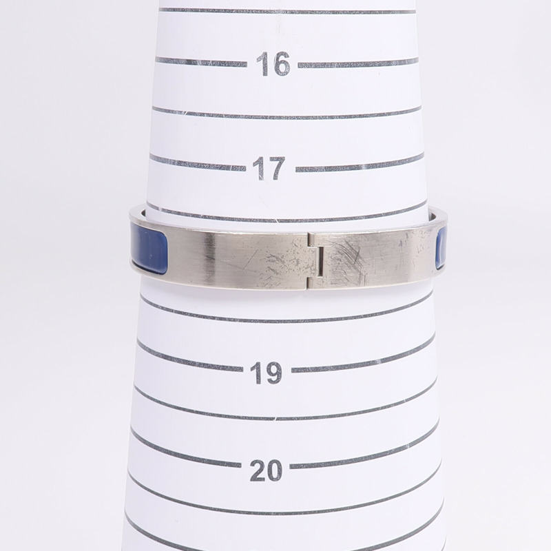 HERMES 金屬/琺瑯Clic H Bracelet手鐲-11