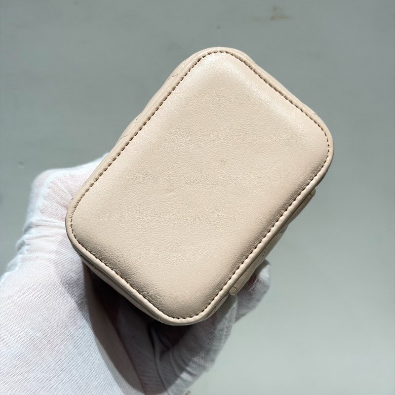 香奈兒/Chanel 金球裸粉色化粧盒鏈條包-5