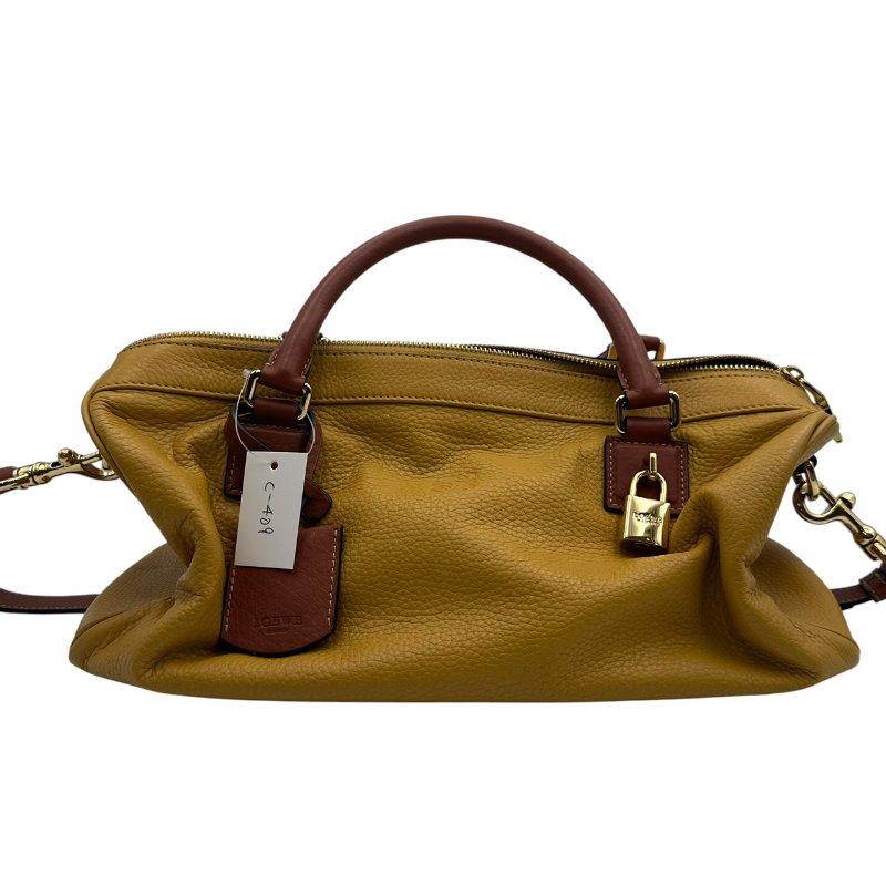 【美收精品】LOEWE 黃手提包 C-409【隔月月中將轉賣至日本 上架期限30天】-0