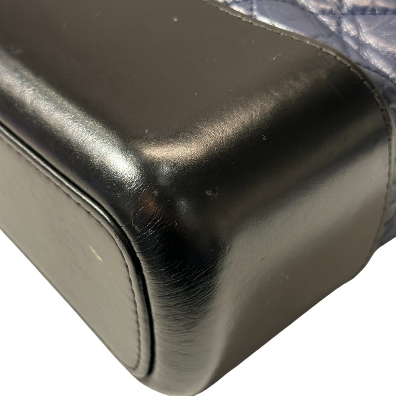 Used CHANEL Lambskin Leather Gabrielle Cross Body Bag Navy GHW-11