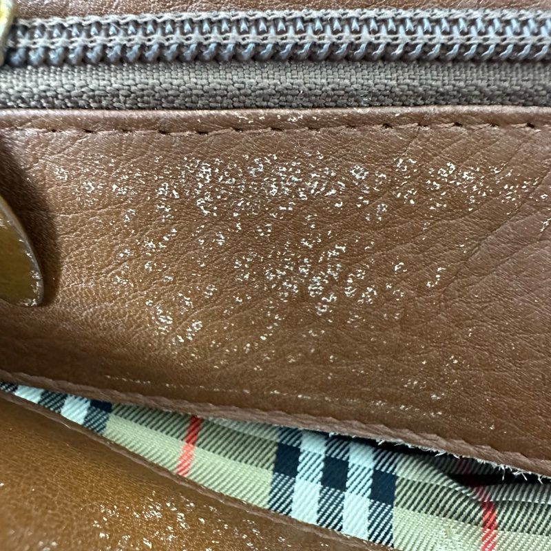 【赫蒂國際精品】Burberry 巴寶莉 復古皮革托特包 vintage-9