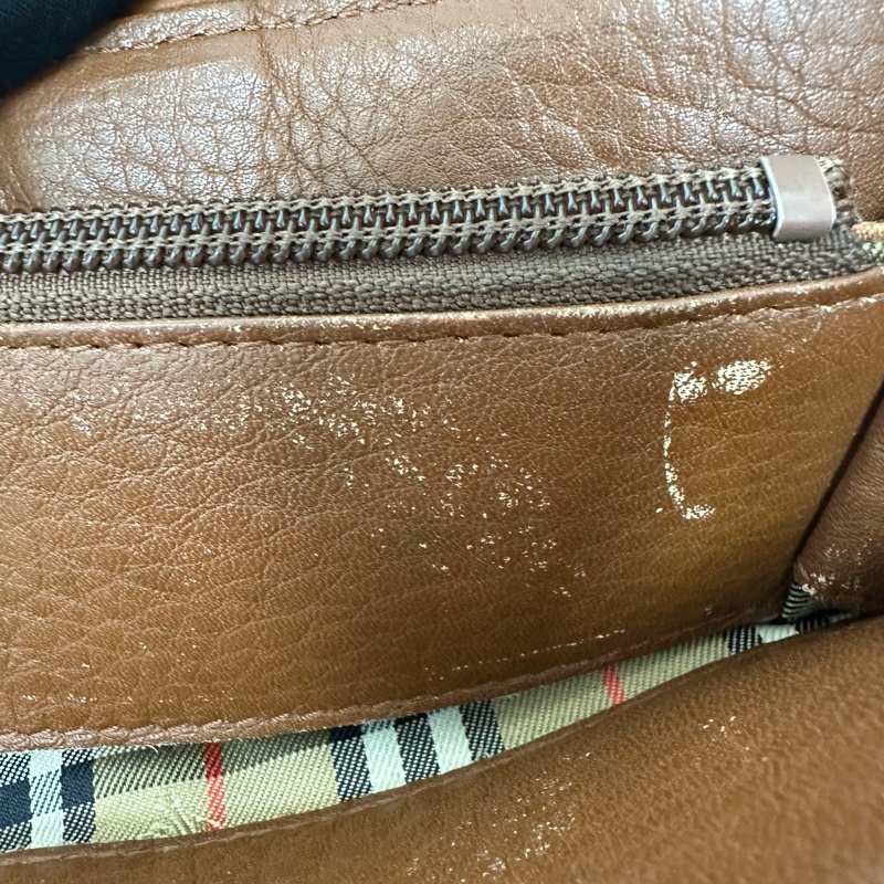 【赫蒂國際精品】Burberry 巴寶莉 復古皮革托特包 vintage-10