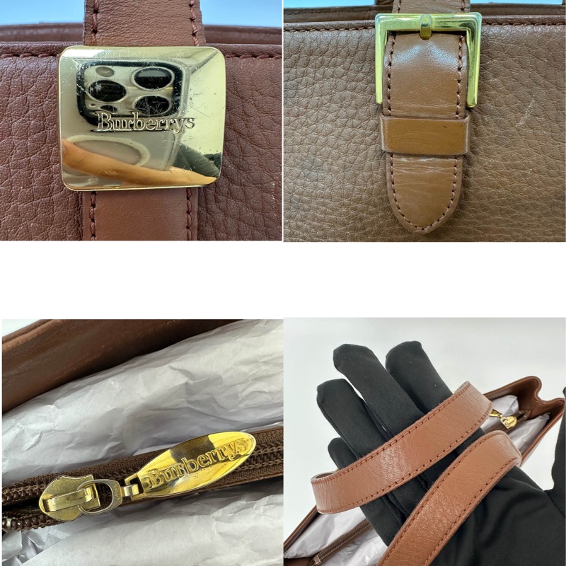 【赫蒂國際精品】Burberry 巴寶莉 復古皮革托特包 vintage-13