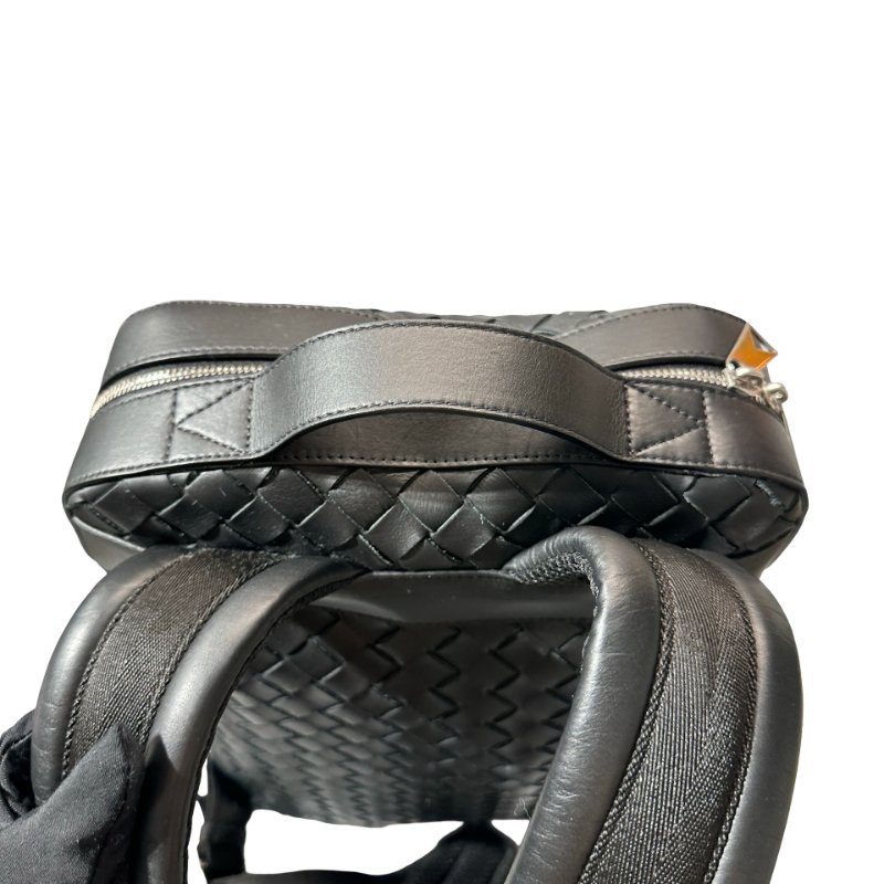 Used BOTTEGA VENETA Backpack Black PHW-3