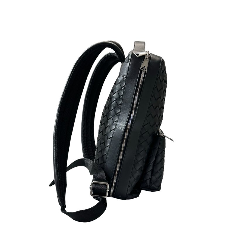 Used BOTTEGA VENETA Backpack Black PHW-12
