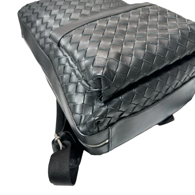 Used BOTTEGA VENETA Backpack Black PHW-13