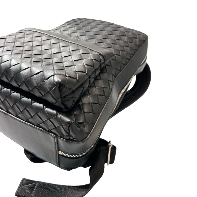 Used BOTTEGA VENETA Backpack Black PHW-14