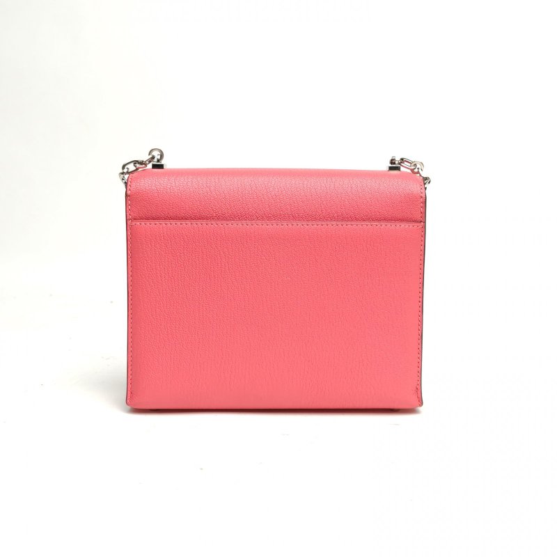 HERMES Verrou手槍包插銷包新唇膏粉山羊皮A刻銀扣肩背包-2