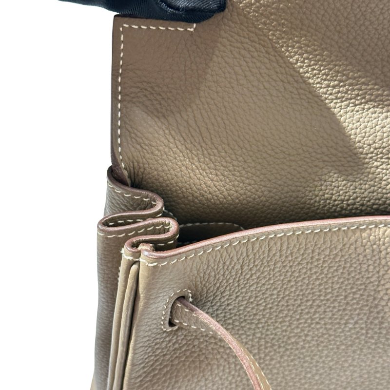 Used HERMÈS Kelly 25 Two Way Shoulder Bag Etoupe (18) PHW-4