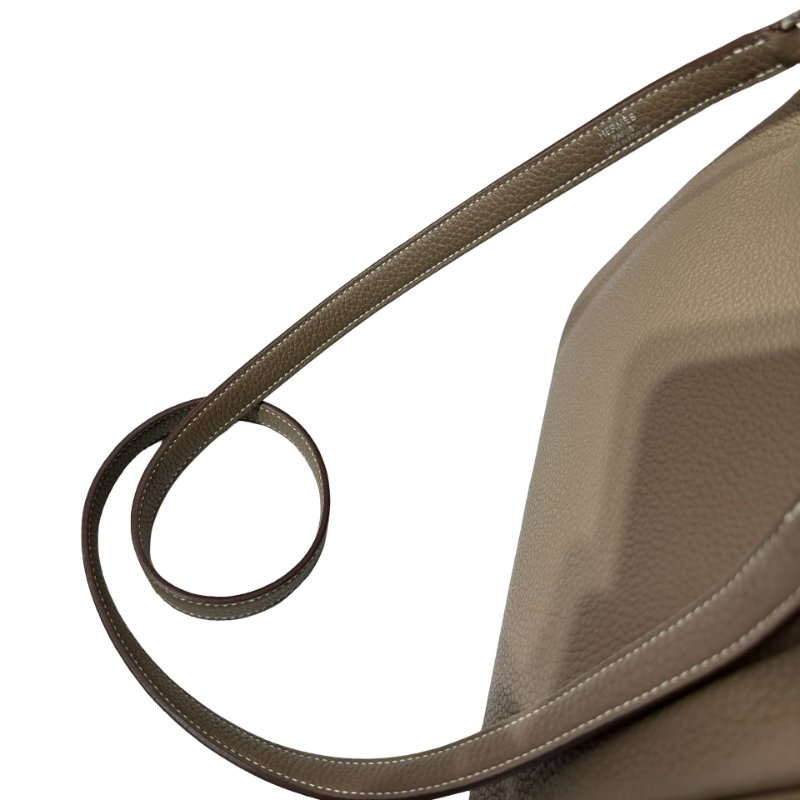 Used HERMÈS Kelly 25 Two Way Shoulder Bag Etoupe (18) PHW-18