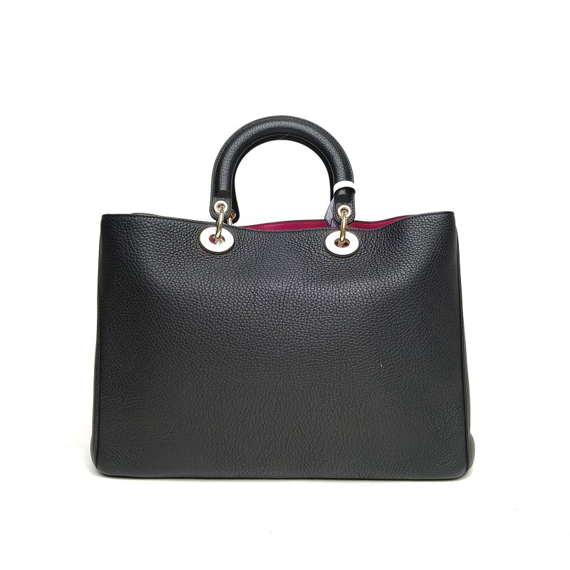 DIOR VIP大號38黑色牛皮金扣2013肩背包-2