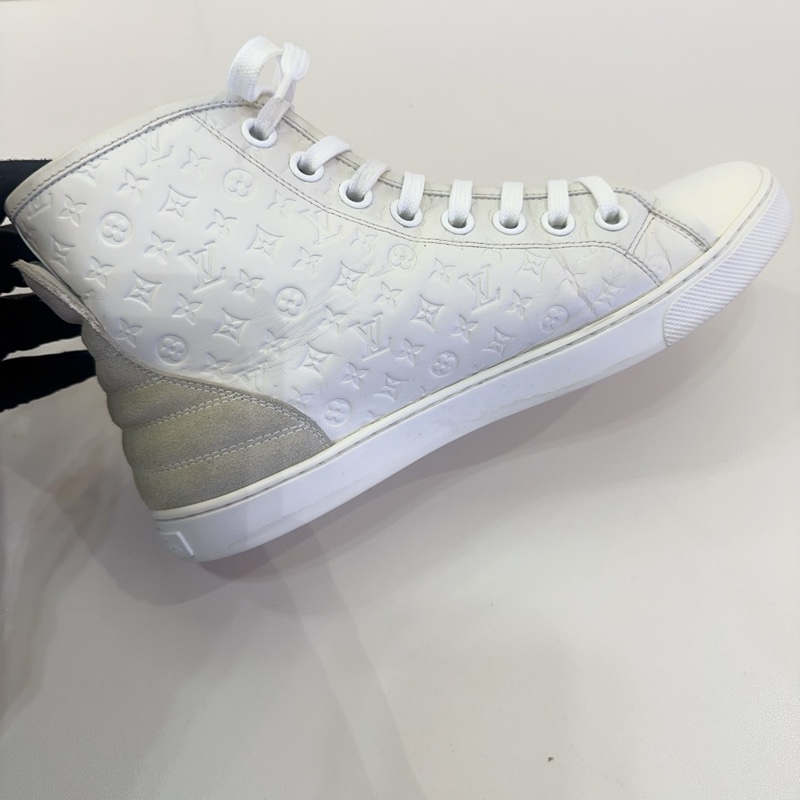 LV/路易威登米白色印花高幫鞋，成色95新，尺寸38.5碼-7