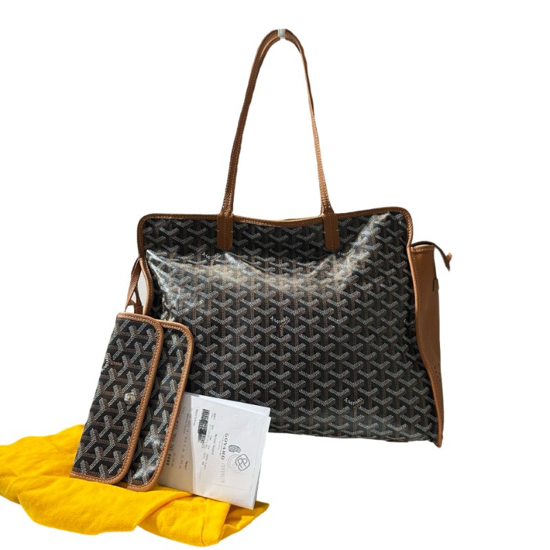 Used GOYARD Hardy PM Tote Bag Brown PHW-1