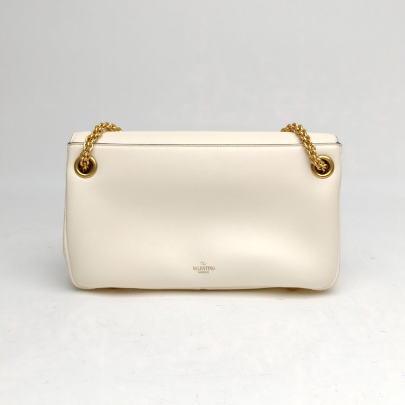 VALENTINO 白色羊皮斜挎包肩背包-2