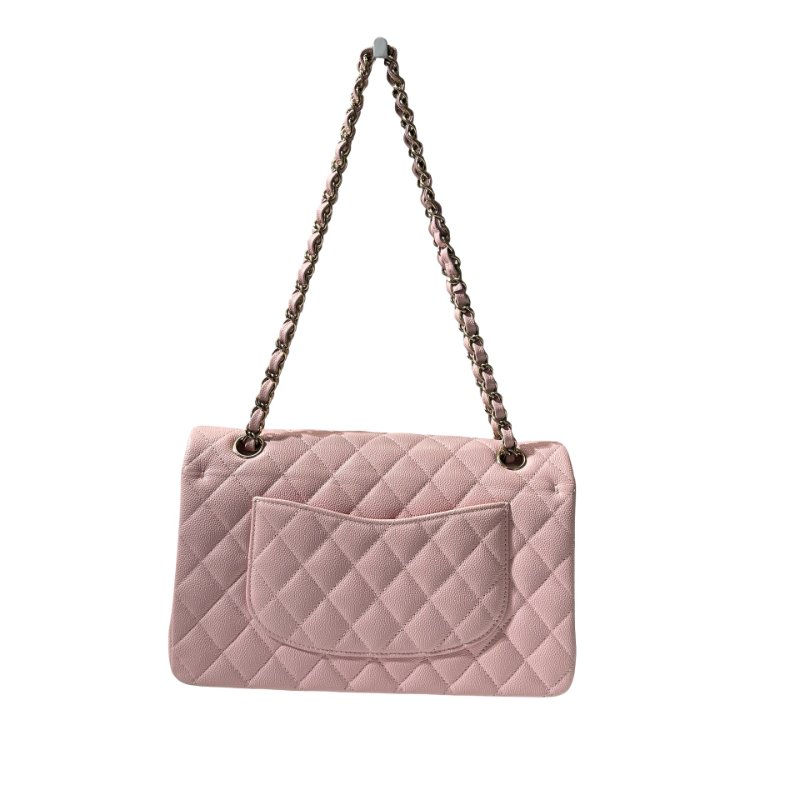 Used Chanel CF 25 Chain Shoulder Bag Light Pink GHW-2