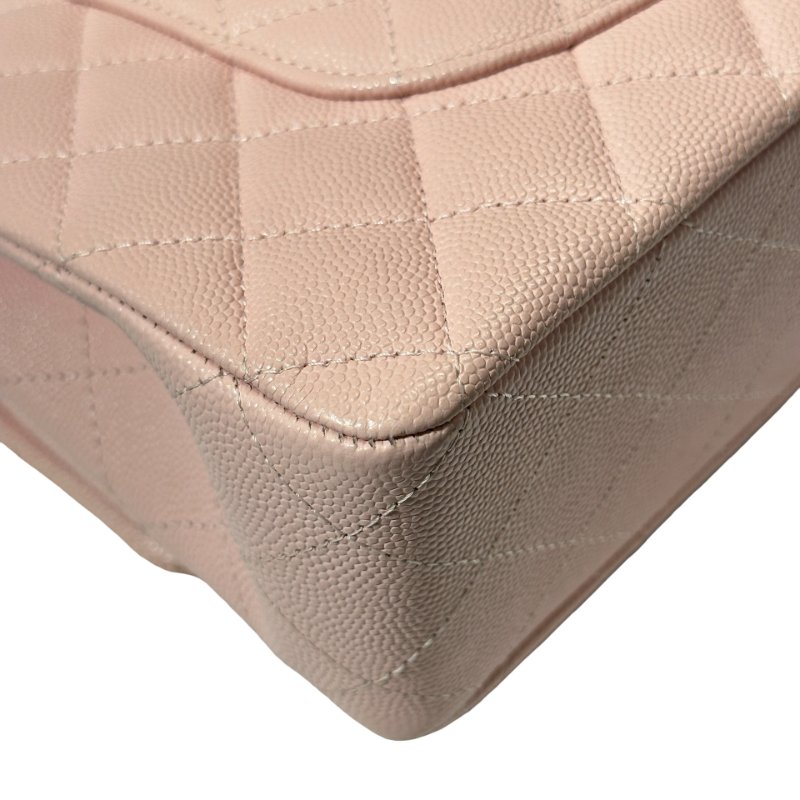 Used Chanel CF 25 Chain Shoulder Bag Light Pink GHW-4