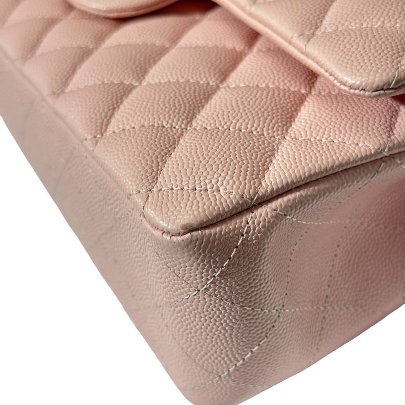 Used Chanel CF 25 Chain Shoulder Bag Light Pink GHW-7