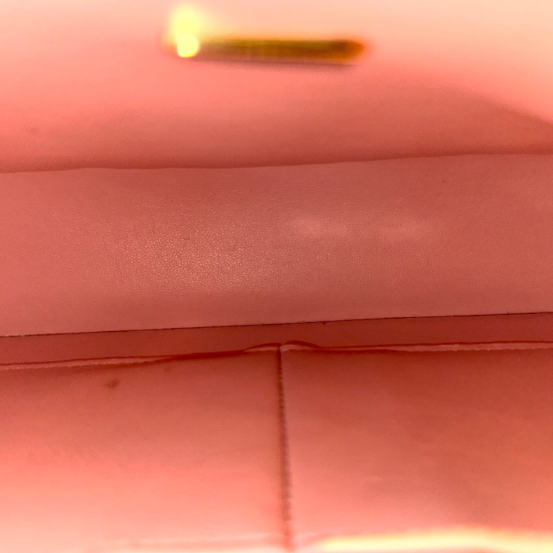 Used Chanel CF 25 Chain Shoulder Bag Light Pink GHW-13